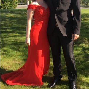 Red prom dress